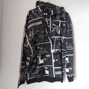 Adidas R.Y.V. Graphic Hoodie by Patrick Kyle GN3345 L Black White NWT Ra…